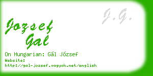 jozsef gal business card